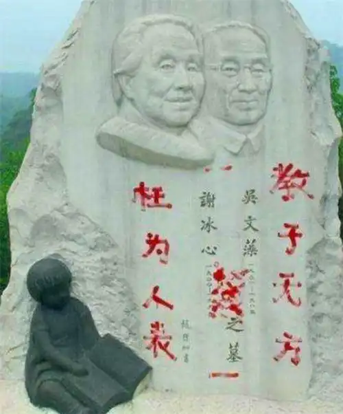 冰心去世后,她孙子为何在墓碑上写教子无方,枉为人表8个字