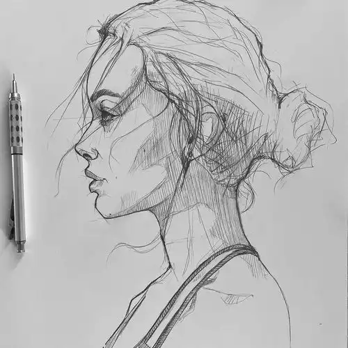 作品欣赏意大利画家尤苏波夫,这些素描头像绝了