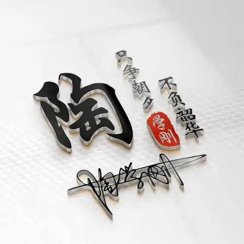 你的微信头像我承包了,3d金属质感特效签名头像,不要错过了
