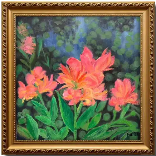 自由画家付搏油画作品赏析