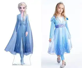 冰雪奇缘2艾莎同款公主裙迪士尼正版授权