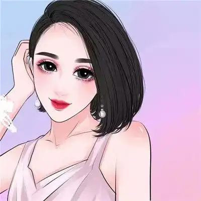手绘卡通可爱美女头像我们画师真人作品分享