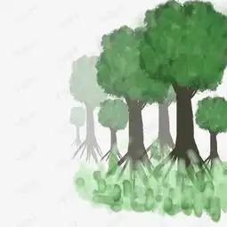 树林矢量卡通手绘水彩素材图片免费下载高清psd千库网图片编号8637500