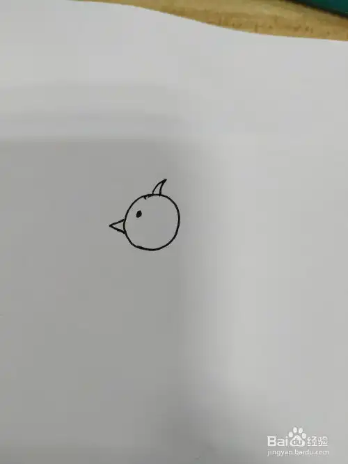 小黄鸡简笔画怎么画,怎么画小黄鸡卡通版
