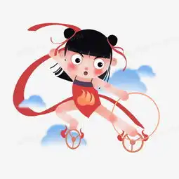 云中哪吒卡通手绘元素png图片素材下载卡通png熊猫办公