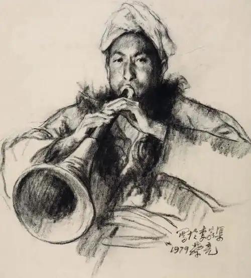 宅美术中国美术学院教授蔡亮50年代的素描,素描是诚实的语言