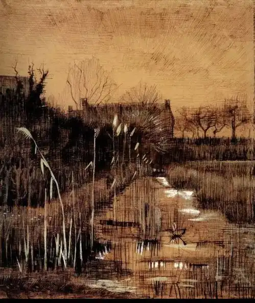 梵高经典素描作品99张,吐血整理