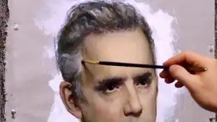 舒适的古典油画罩染画法布面油画中文字幕