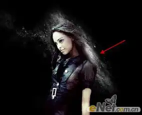 ps教程设计蓝色星云美女人像艺术海报6