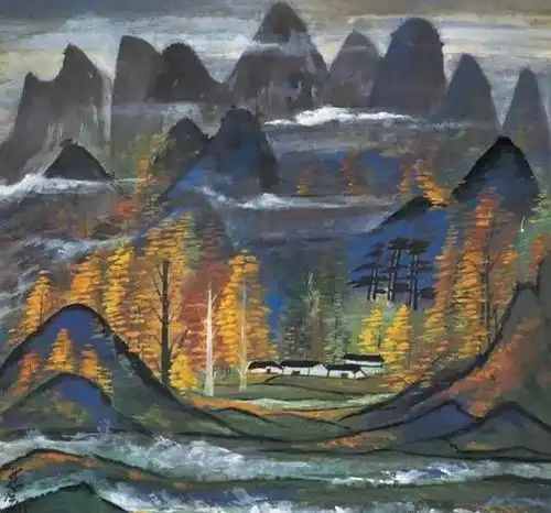 秋色又美又寂寥,看吴冠中与林风眠的画意相通