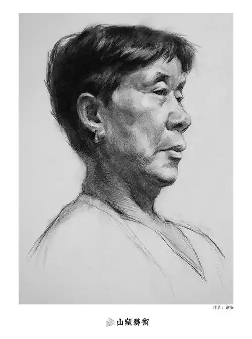 山望课堂系列作品第一篇素描头像