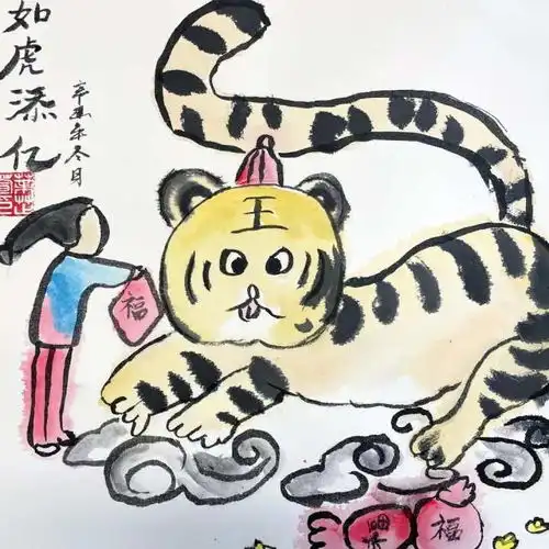 又是被惊艳的一天,可可爱爱小老虎,杭州这群孩子画了2000只不同样子的老虎