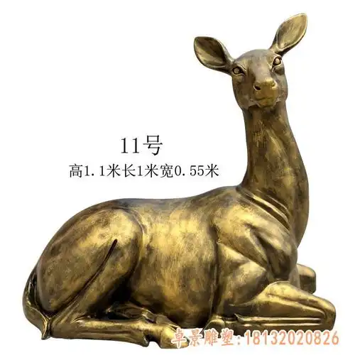 驯鹿铜雕桂林鹿紫铜雕塑制作厂