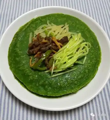 春的气息菠菜煎饼