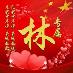 红金姓氏头像,12张爱我中华主题,你值得拥有