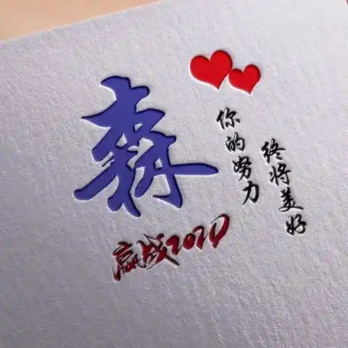 你的微信头像多久没换了,36张高端励志签名姓氏头像,有你的吗