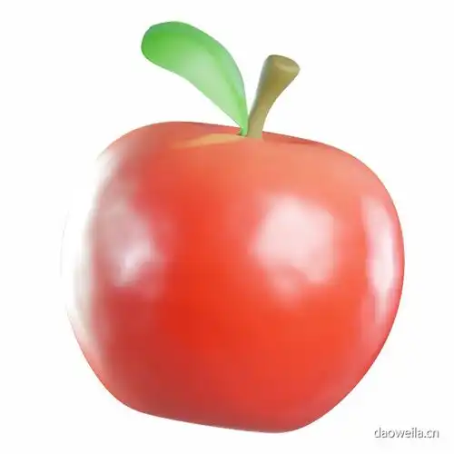 apple到位啦ui素材3d水果高精度模型3d模型png