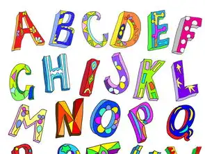 立体可爱英文字母设计广告字体校园展板图片素材高清模板下载0.89mb英文艺术字大全