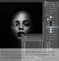 photoshop黑白质感商业人像后期修图教程