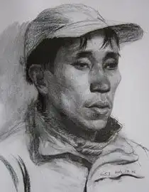 央美清华双状元黄思思素描头像优秀作品2