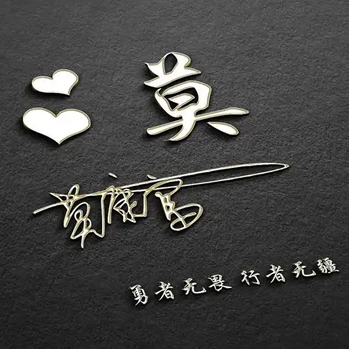 用你的名字制作微信头像,39张高清商务特效签名头像,不要错过