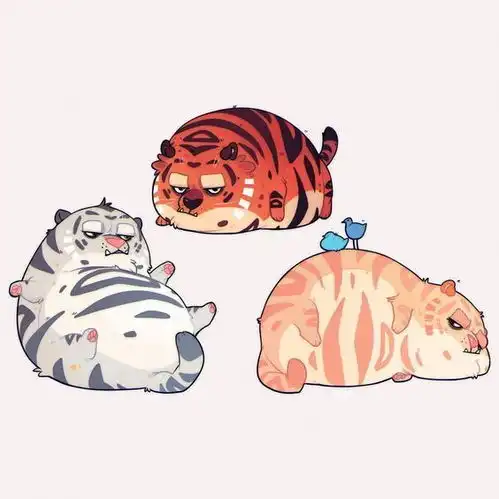 三只胖老虎