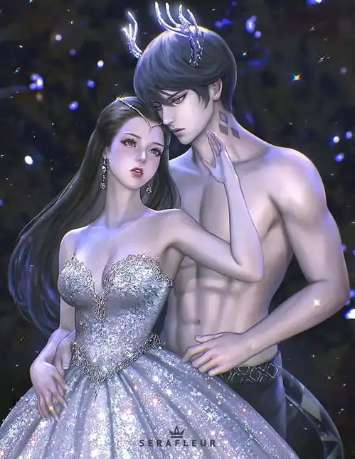 菲律宾插画师serafleur色彩光影冲击力极强的少女插画