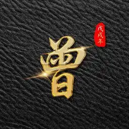 一款高清立体皮质百家姓姓氏微信头像朋友圈封面图壁纸