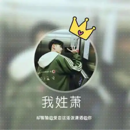男生姓氏头像,圆形边框加上皇冠加上我姓什么