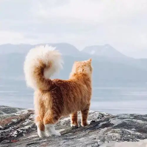 十橘九胖这只长成小松鼠的小奶猫,帅到突破天际绝对的冒险家一枚