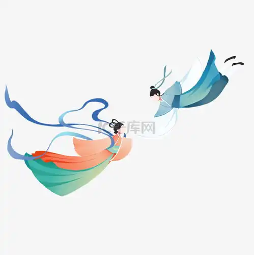 七夕牛郎织女剪纸风人物元素素材图片免费下载千库网