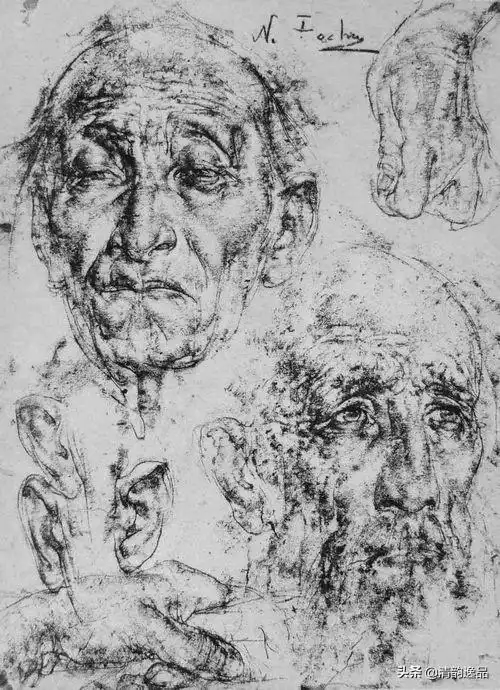 学画时崇拜的画家之一,美国画家尼古拉费欣素描作品