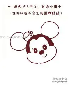 米妮简笔画教程