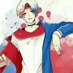 情侣小丑头像男女各一张