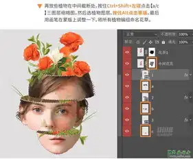 ps人像特效图片制作教程设计个性夸张的切开效果人物头像7