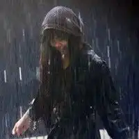 头像一个人孤独男在雨中淋雨微信头像图片大全