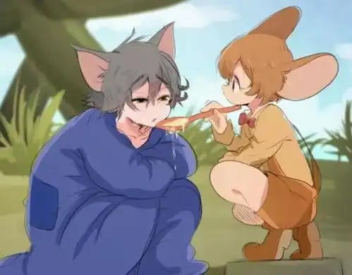 猫和老鼠拟人版,cp感满满,最后一张才是真的戳中泪点