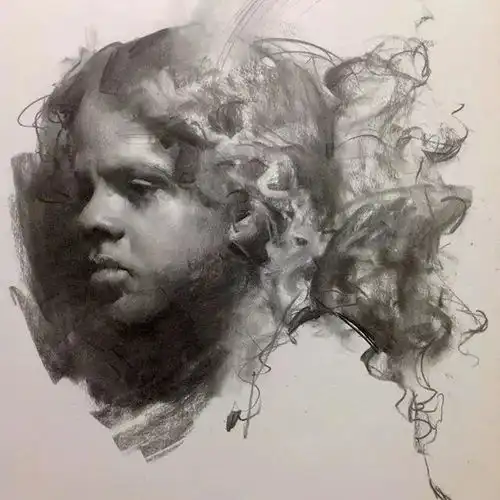 艺术视角人像素描的缥缈美感