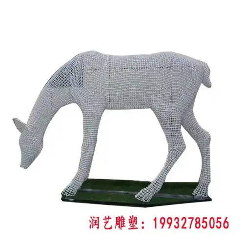 不锈钢公园切面鹿雕塑医院不锈钢雕塑鹿制作厂