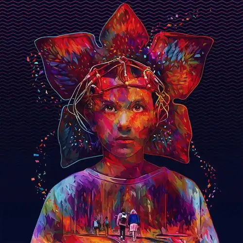 一组五彩斑斓的头像插画,重新诠释色彩的魅力