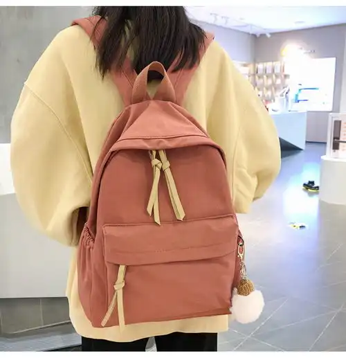迪阿伦书包女学生韩版ins风简约双肩包新款初中高中校园原宿背包