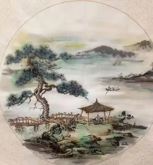 中国美术家协会会员王文玉晨曦雾影淡雅悦目