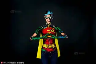 加拿大美女人体彩绘模仿超级英雄