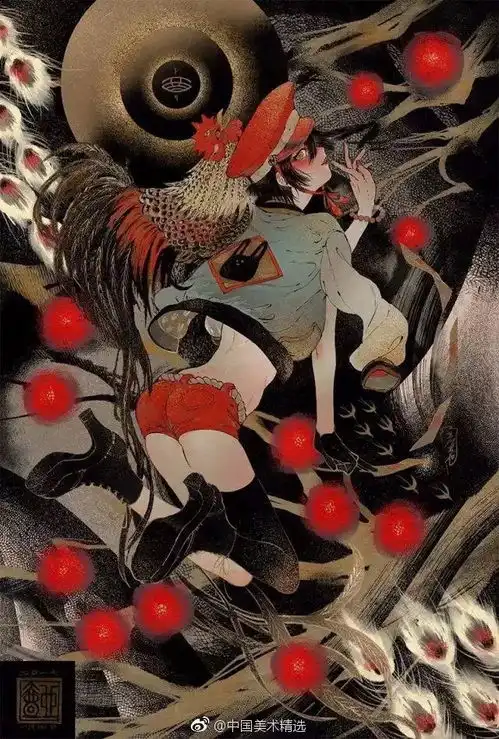 日漫风暗色彩日本插画师壶也