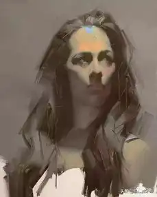 他画素描从来不用画笔,但是却能把人物表现的淋漓尽致