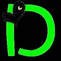 求做透明字母d