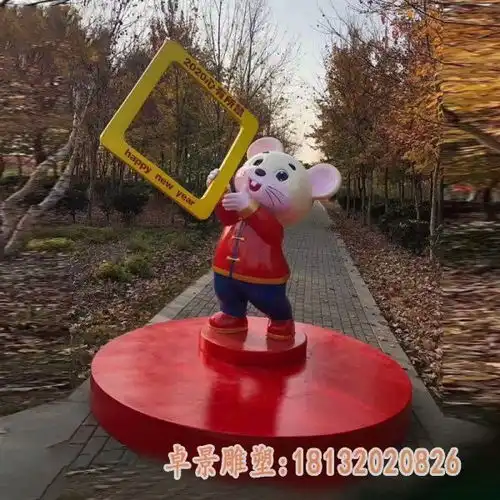玻璃钢唐老鸭米老鼠雕塑株洲树脂雕塑老鼠厂家卓景雕塑