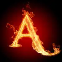 abcde....xyz26个火焰字母个性时尚头像