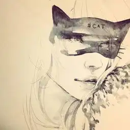 超带感的人物手绘肖像,简单却出彩,这样的风格真不多