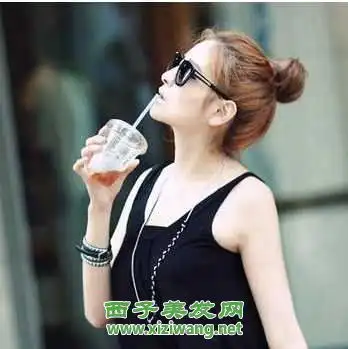 女生盘非主流长头发图片